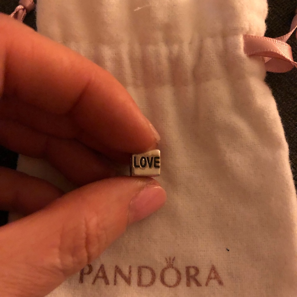 Pandora “I LOVE U” two tone charm